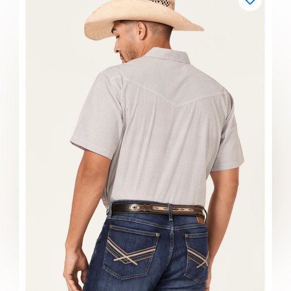 ✨ Moon Shine men’s patterned button up western shirt. - Picture 3 of 8